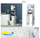 GarveeMore Badregal 3-stufig Weiß Multifunktionsregal Über der Toilette Bild 4
