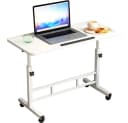 GarveeMore Höhenverstellbarer Schreibtisch Mit Rollen Computertisch Stehpult Bild 2