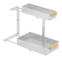 GarveeMore Küchenorganizer 2-stufig Weiß Metall Bild 2