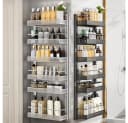 GarveeMore Küchenorganizer-Set 6-Layer Carbon Stahl Tür hängenden Korb Lagerung Regal Wandhalterung Bild 1