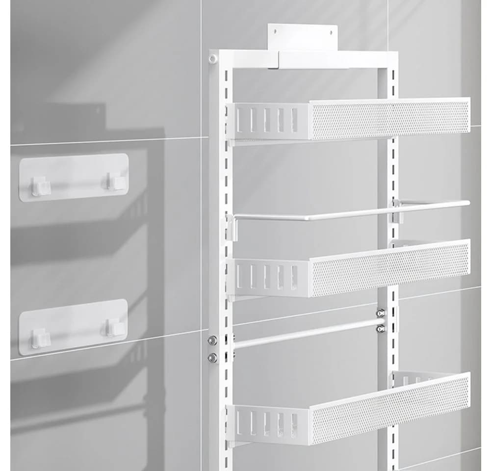 GarveeMore Küchenorganizer-Set 6-Layer Carbon Stahl Tür hängenden Korb Lagerung Regal Wandhalterung - Bild 4
