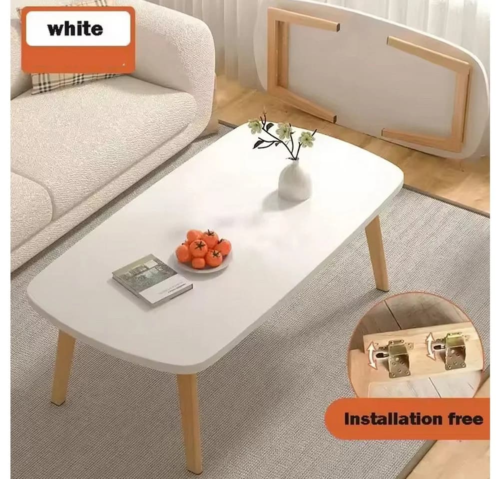 GarveeMore Klappbarer Couchtisch Hölzerner Mini-Schreibtisch