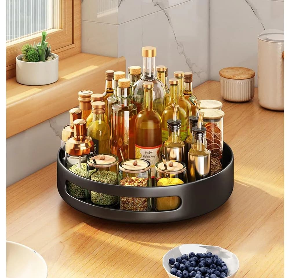 GarveeMore Küchenorganizer-Set Drehbares Lagerregal - Bild 2