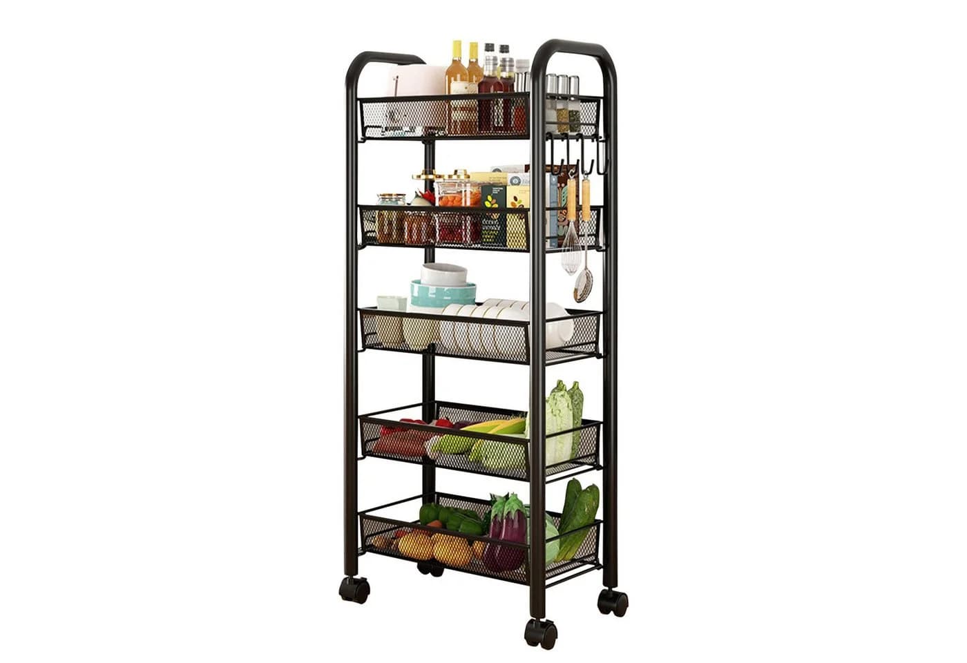 GarveeMore Standregal Metall Schwarz Multi-Layer Küche Rack - Bild 2