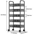 GarveeMore Standregal Metall Schwarz Multi-Layer Küche Rack Bild 3