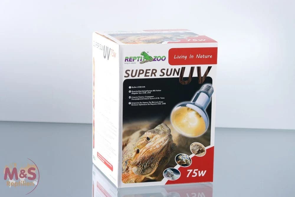 ReptiZoo D3 Super Sun UV-Basking Lampe 75 Watt E27