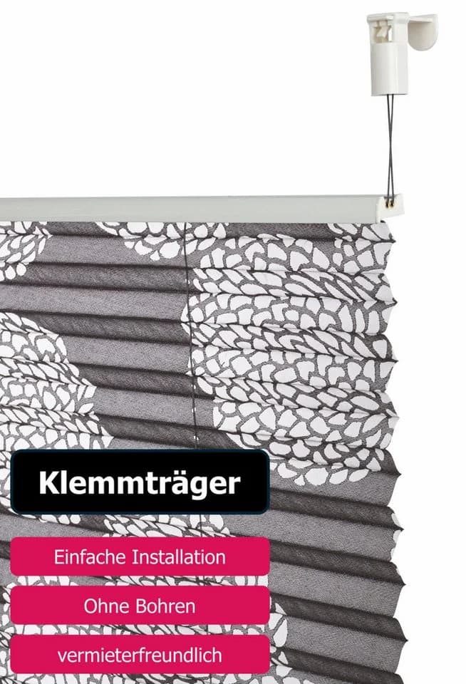 OTTO HOME Plissee Belum Grau Ausbrenner Klemmfix - Bild 5
