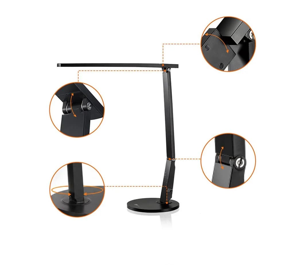 TaoTronics LED Schreibtischlampe TT-DL10 Schwarz Dimmbar - Bild 3