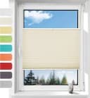 OUBO Plissee Klemmfix Beige Lichtdurchlässig Bild 2