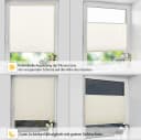 OUBO Plissee Klemmfix Beige Lichtdurchlässig Bild 5