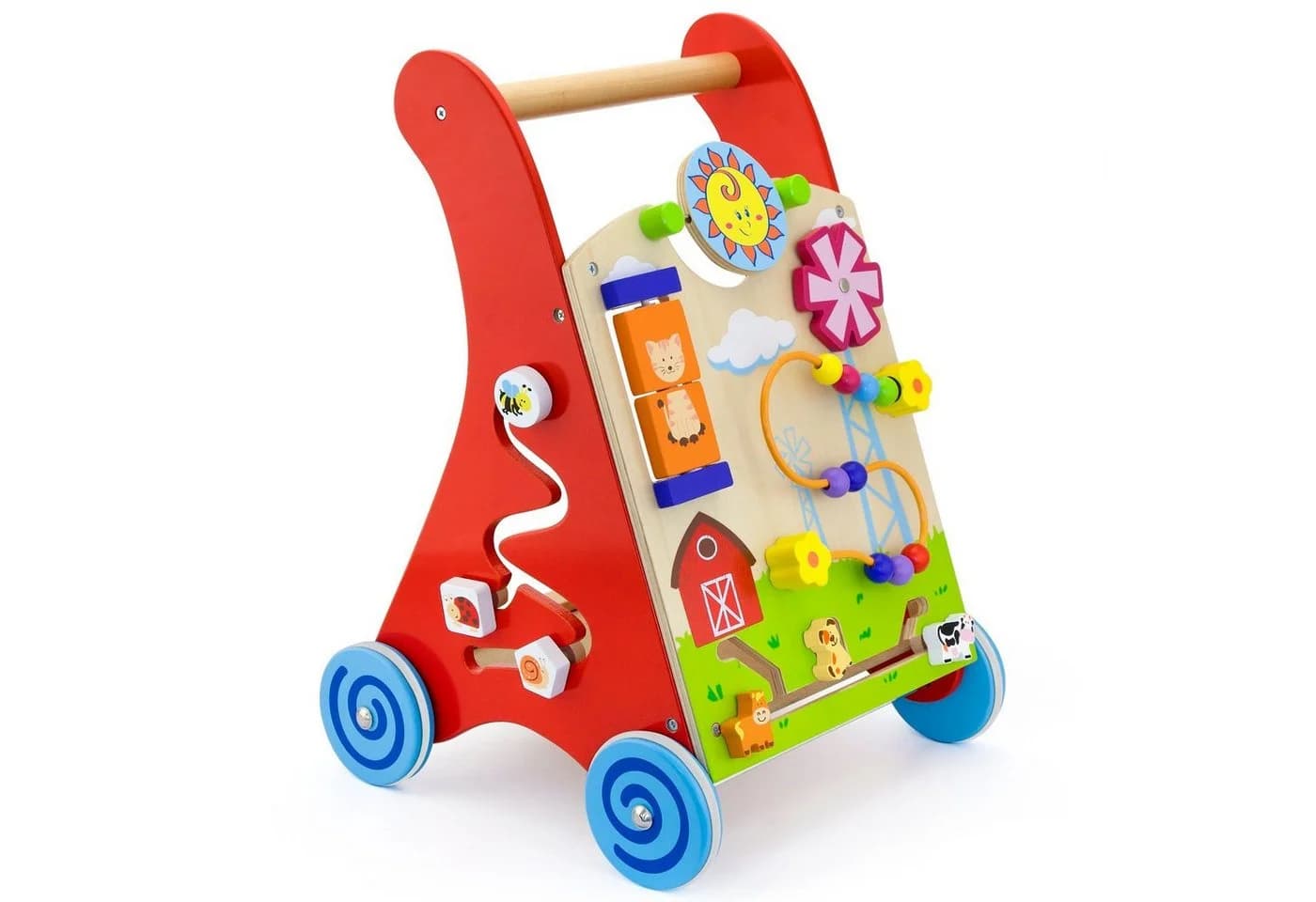 TikTakToo Lauflernwagen Bunt mit Motorikspielzeug und FSC-Holz - Bild 2