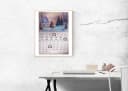 3PAGEN LED Dekoobjekt Ewiger Kalender Winterlandschaft Wandkalender Bild 1