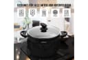 HOMELUX Suppentopf Aluminium mit Glasdeckel Induktionsgeeignet Bild 5