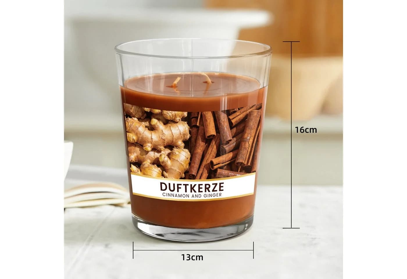 Bundviel Duftkerze Cinnamon & Ginger 6er Pack 550g - Bild 4