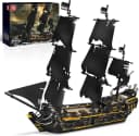 Mould King 13199 The Black Pearl B.P. 3.180 Teile Konstruktions-Spielset Schwarz Bild 2