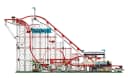 Mould King 11014 Achterbahn mit Looping Klemmbausteine 3646 Teile Bild 4