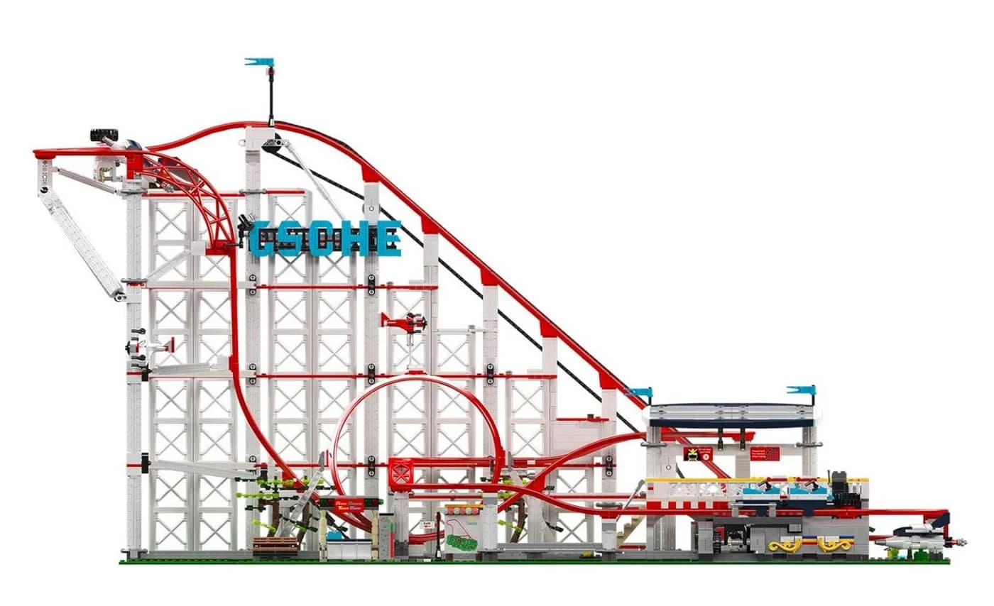 Mould King 11014 Achterbahn mit Looping Klemmbausteine 3646 Teile - Bild 4