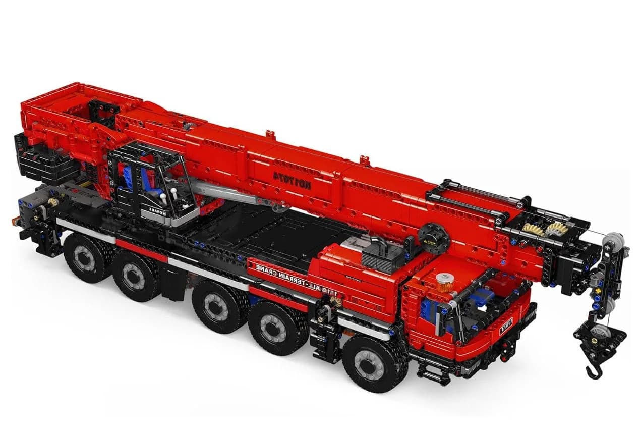 Mould King 17074 Crane Red Konstruktions-Spielset 3218 Teile - Bild 3