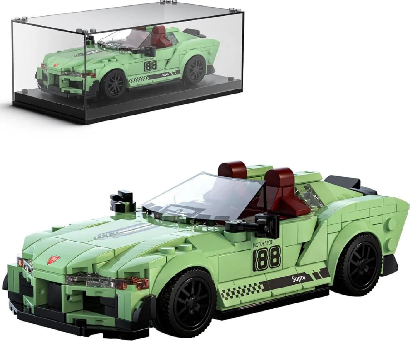 Mould King Speed Champion Supra Cabriolet 348 Teile Konstruktions-Spielset - Bild 5
