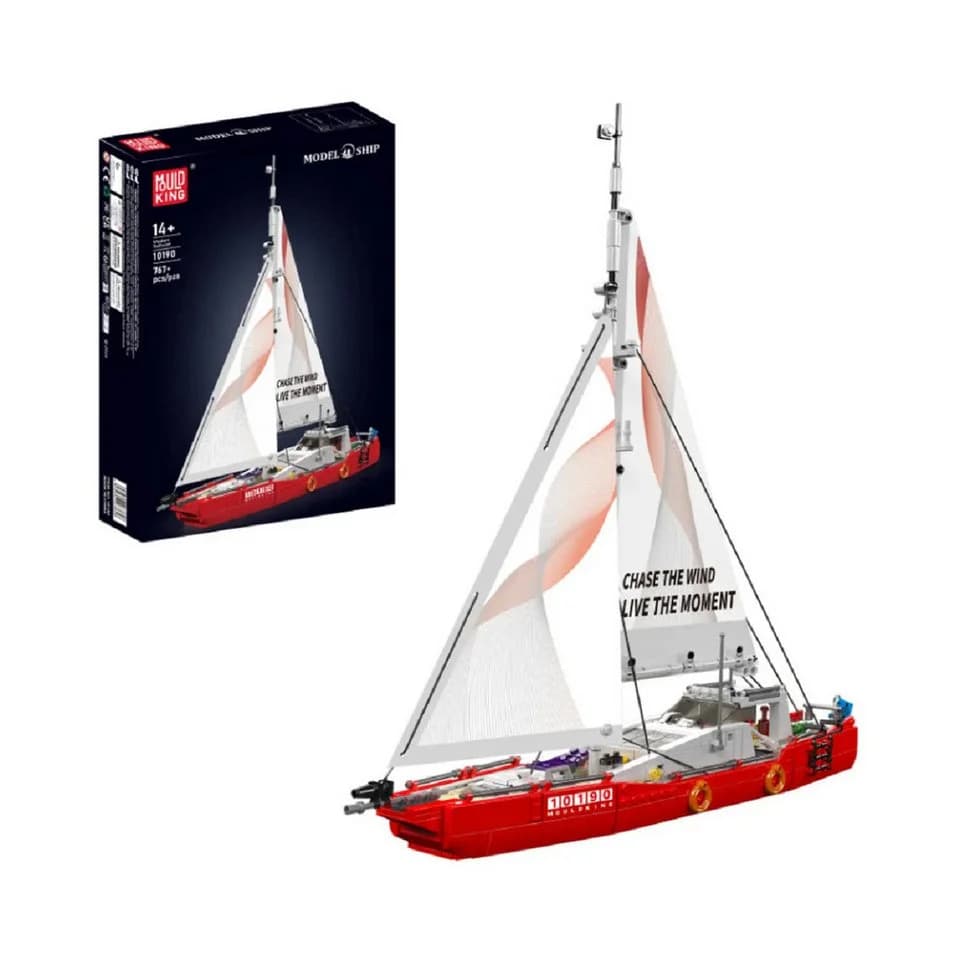 Mould King 10190 Segelboot 767 Teile Klemmbausteine Konstruktions-Spielset - Bild 2