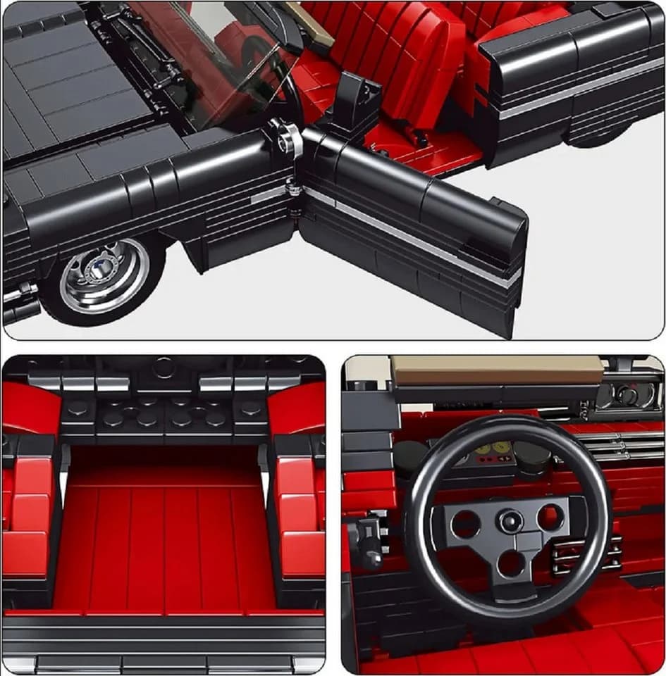 Mould King 10012S Cadillac Eldorado 1245 Teile Klemmbausteine - Bild 5