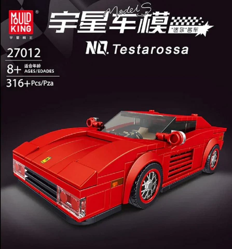 Mould King 27012S Speed Champion Testarossa 316 Teile Bunt - Bild 4