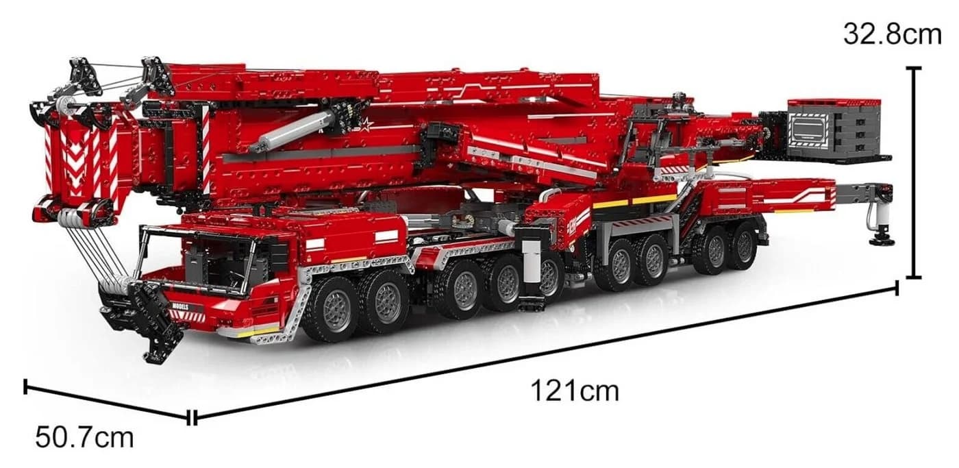 Mould King 17008 Lieboherr LTM11200 rot Konstruktions-Spielset 8506 Teile - Bild 3
