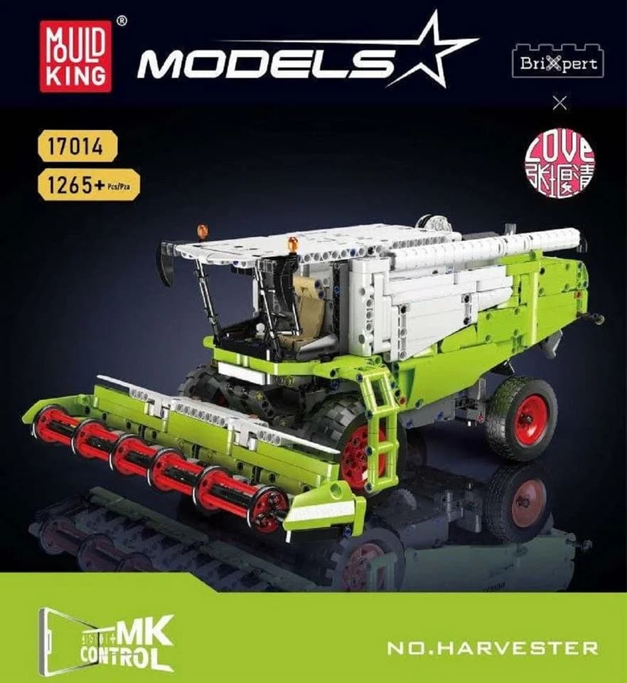 Mould King 17014 Mähdrescher 1265 Teile RC-Control Konstruktions-Spielset - Bild 3