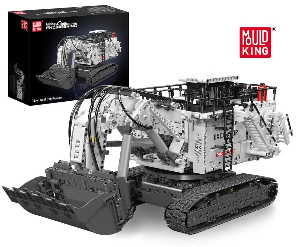Mould King 17067 CAT 6060 Bergbau-Raupenbagger Konstruktions-Spielset 3567 Teile - Bild 2