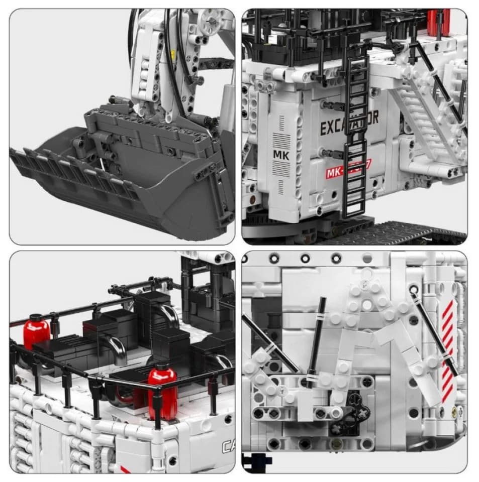 Mould King 17067 CAT 6060 Bergbau-Raupenbagger Konstruktions-Spielset 3567 Teile - Bild 5