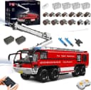 Mould King 19004S Feuerwehr Flughafen Rettungswagen 6653 Teile Motorisiert Bild 3