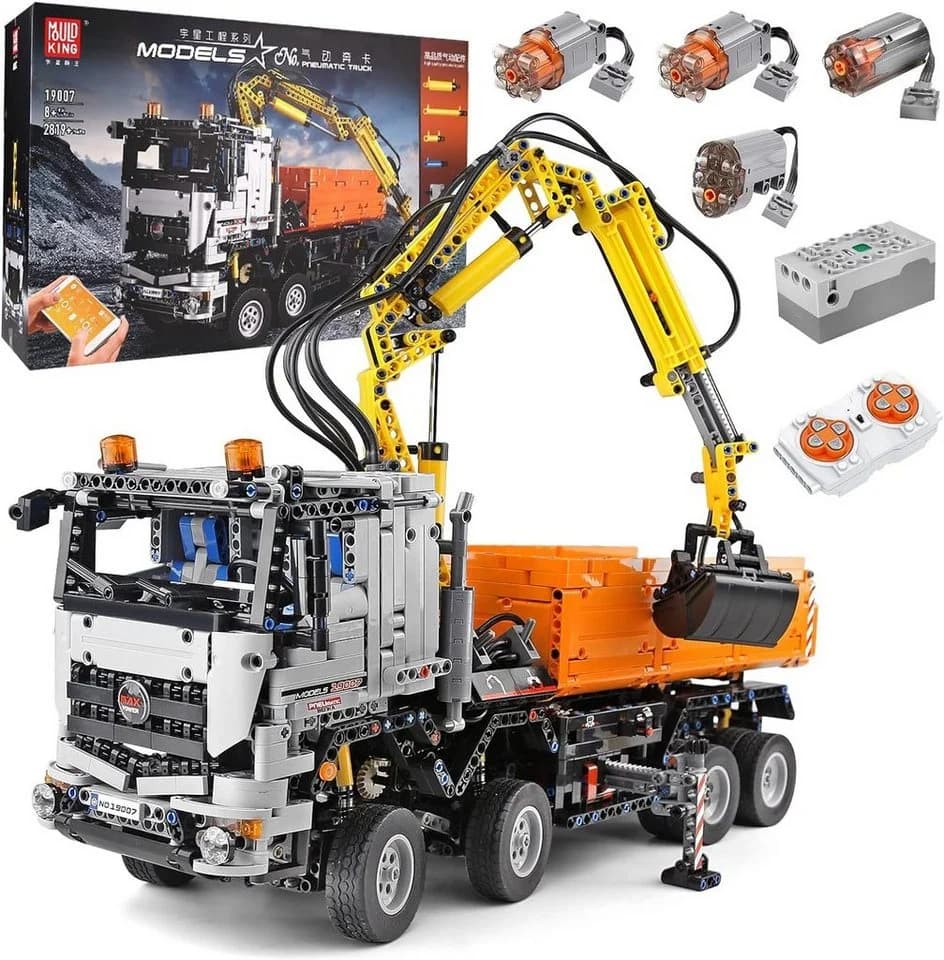 Mould King 19007 Pneumatic Truck RC-Control 2819 Teile - Bild 3