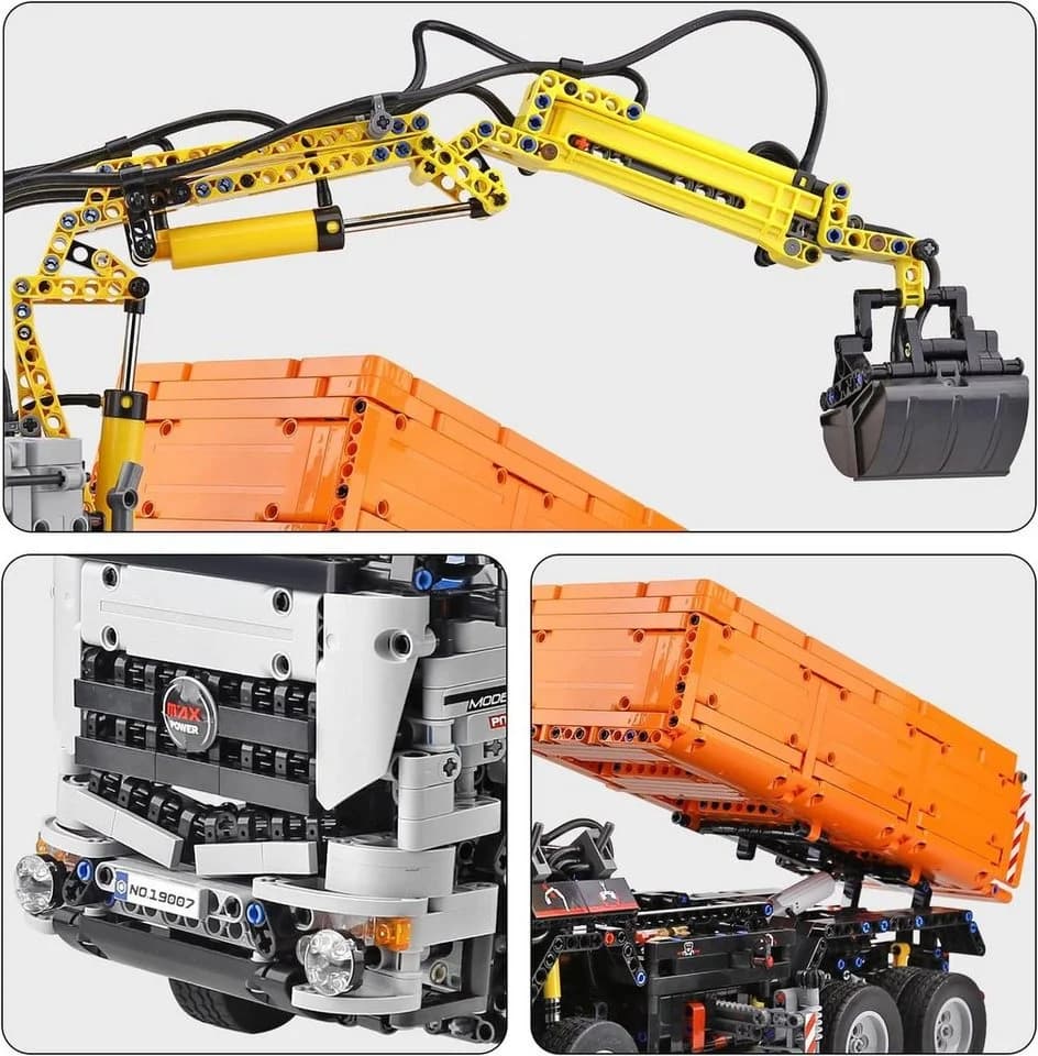 Mould King 19007 Pneumatic Truck RC-Control 2819 Teile - Bild 4
