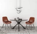 EUGAD Esszimmerstuhl 4er Set Retro PU Kunstleder Metallbeine Bild 4