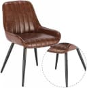 EUGAD Esszimmerstuhl 4er Set Retro PU Kunstleder Metallbeine Bild 5