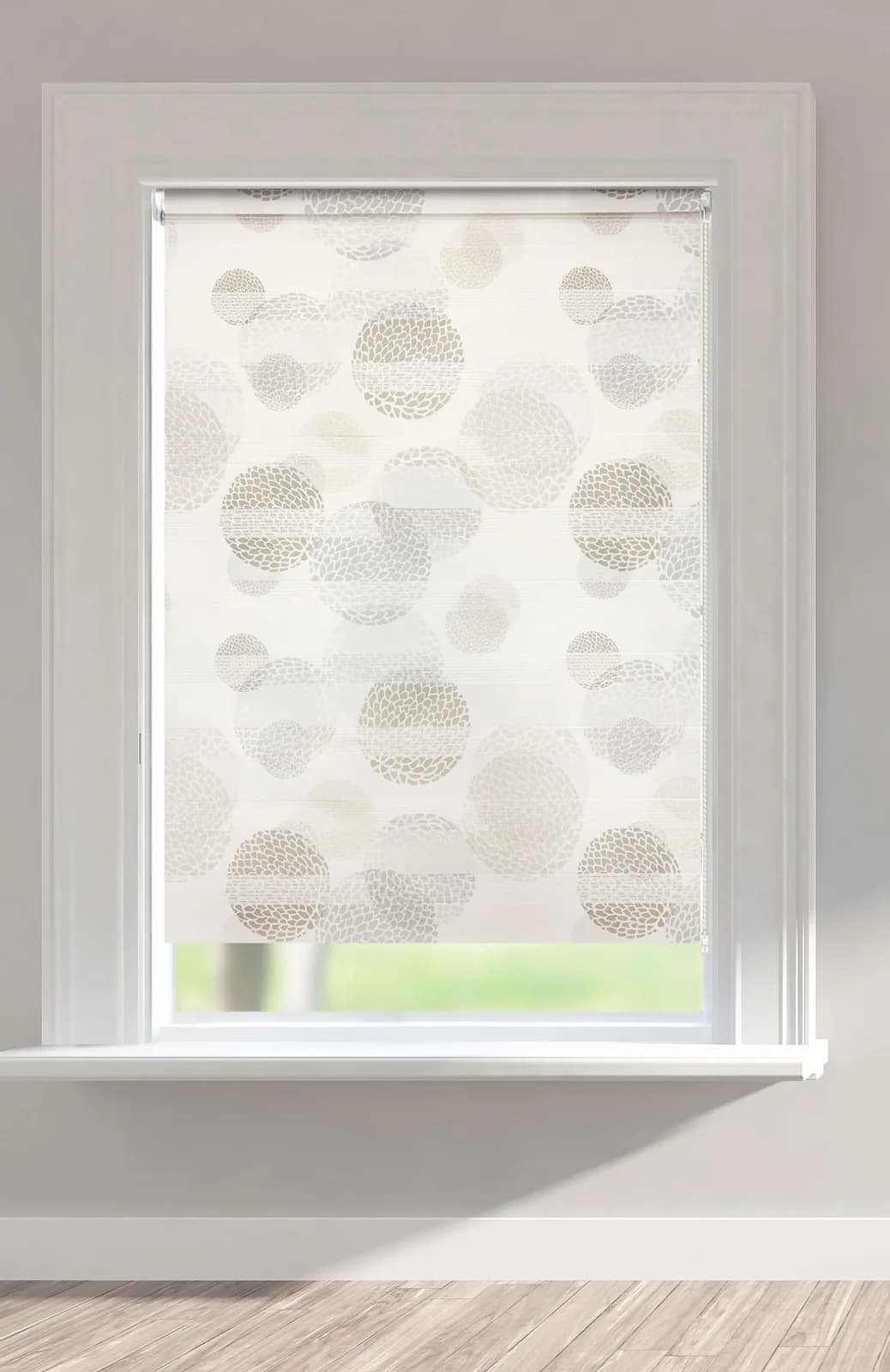 Doppelrollo Belem Grau Polyester Klemmträger OTTO HOME
