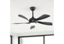 Sofucor Deckenventilator Schwarz mit LED-Licht und Fernbedienung Bild 2