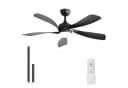 Sofucor Deckenventilator Schwarz mit LED-Licht und Fernbedienung Bild 3