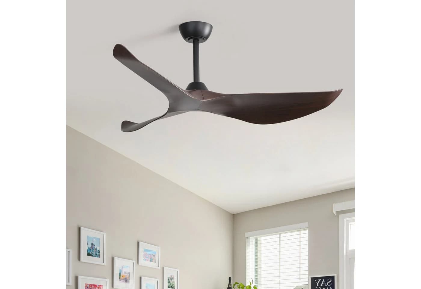 Sofucor Deckenventilator 3-Flügel Schwarz mit Fernbedienung - Bild 2