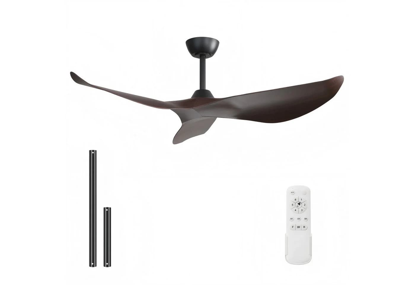 Sofucor Deckenventilator 3-Flügel Schwarz mit Fernbedienung - Bild 3