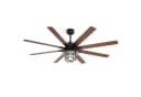 Sofucor Deckenventilator 167,5 cm Schwarz mit E26 LED & Fernbedienung Bild 2