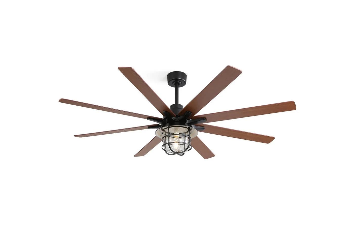 Sofucor Deckenventilator 167,5 cm Schwarz mit E26 LED & Fernbedienung - Bild 2