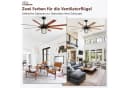 Sofucor Deckenventilator 167,5 cm Schwarz mit E26 LED & Fernbedienung Bild 5
