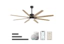 Sofucor Deckenventilator 193cm Massivholz 8 Flügel Smart LED Bild 2