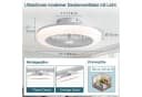 Sofucor Deckenventilator mit LED-Beleuchtung und Fernbedienung Bild 1