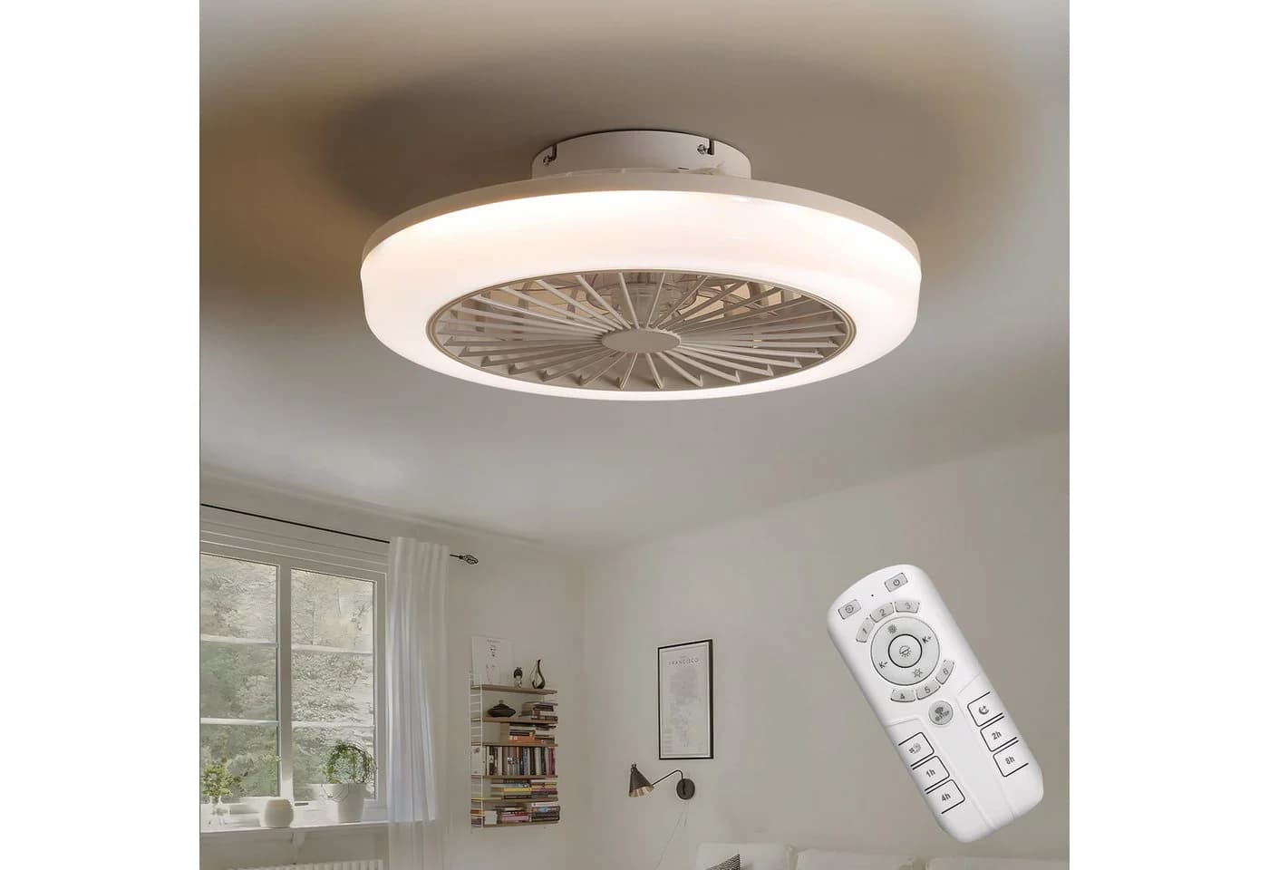 Sofucor Deckenventilator mit LED-Beleuchtung und Fernbedienung - Bild 4