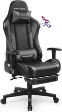 GTPLAYER Gaming-Stuhl mit Bluetooth-Lautsprecher Grau Ergonomisch Bild 2