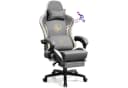 GTPLAYER Gaming-Stuhl Grau mit Bluetooth-Lautsprechern und Fußstütze Bild 2