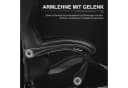 GTPLAYER Gaming-Stuhl Schwarz mit Massagefunktion und Fußstütze Bild 4