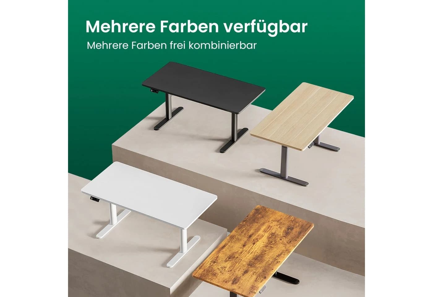 MAIDESITE Tischplatte 25 mm dick, robust – ideal für höhenverstellbare Schreibtische, Esstische & Gaming - Bild 5